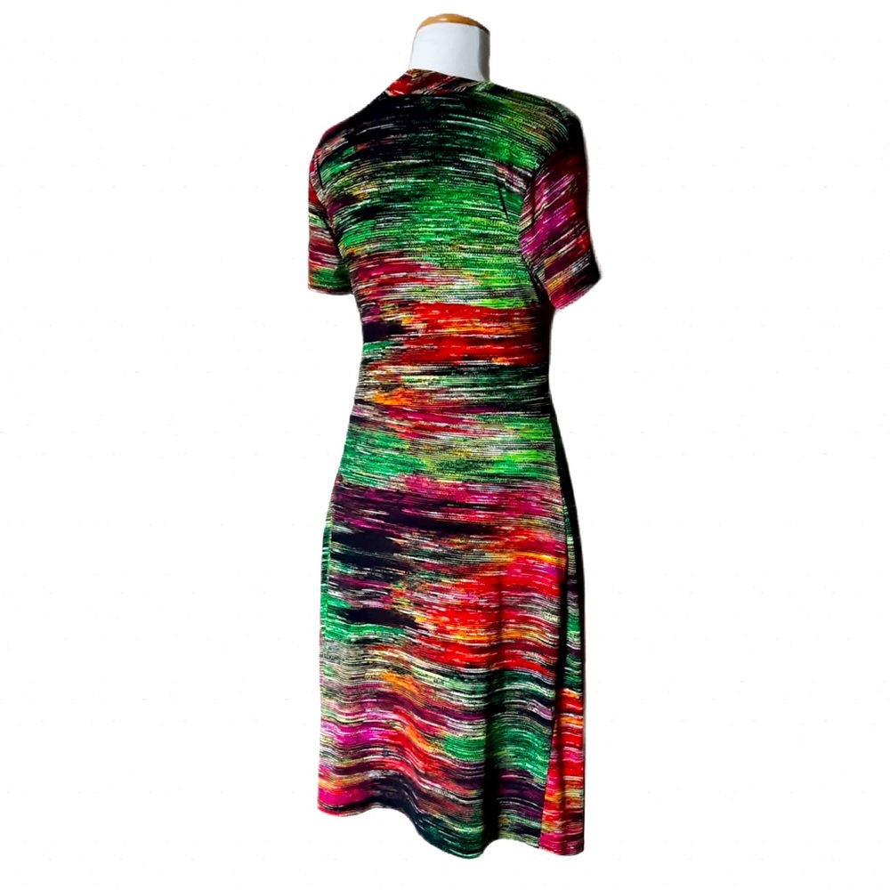 EVENTS Abstract Multicoloured Asymmetric Dress - Picture 3 of 5